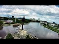 FPV Drone Flight Around the Keeper of the Plains downtown Wichita