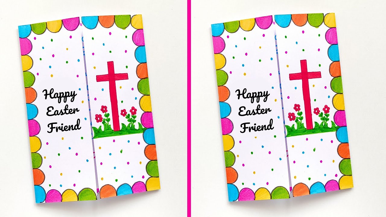 Easter Card | Easy & Beautiful Easter Greeting Card | How to make Easy ...