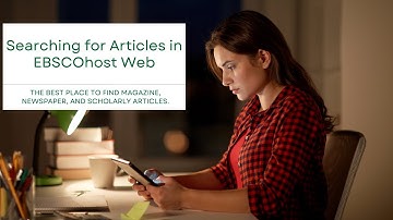 Searching for Articles in EBSCOhost Web
