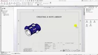 SOLIDWORKS 2016 - Flag Note Bank Part I - Creating a Note Library