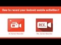 Top 2016  best screen recorder for android  az screen recorder