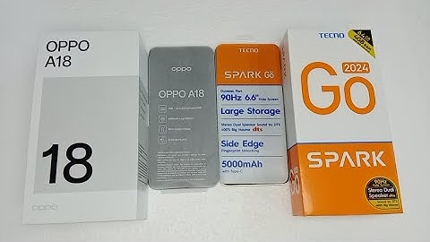 OPPO A18 Vs Tecno Spark Go 2024 - Full Comparison