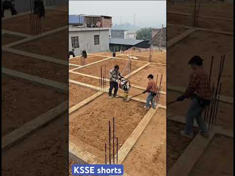 Always Compact Your Soil Before Concrete Pouring see how🏗️⚠️ #SoilCompaction #FoundationPreparation