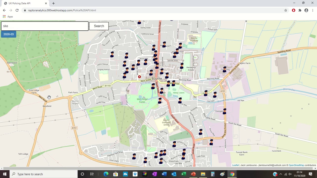 UK Police API Webapp - YouTube