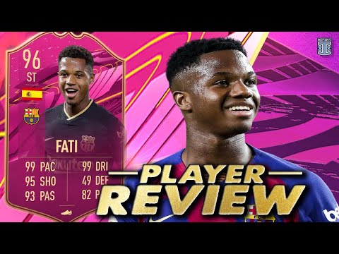 5 Skill Move Upgrade 96 Futties Fati Player Review Ansu Fati Fifa 21 Ultimate Team Youtube