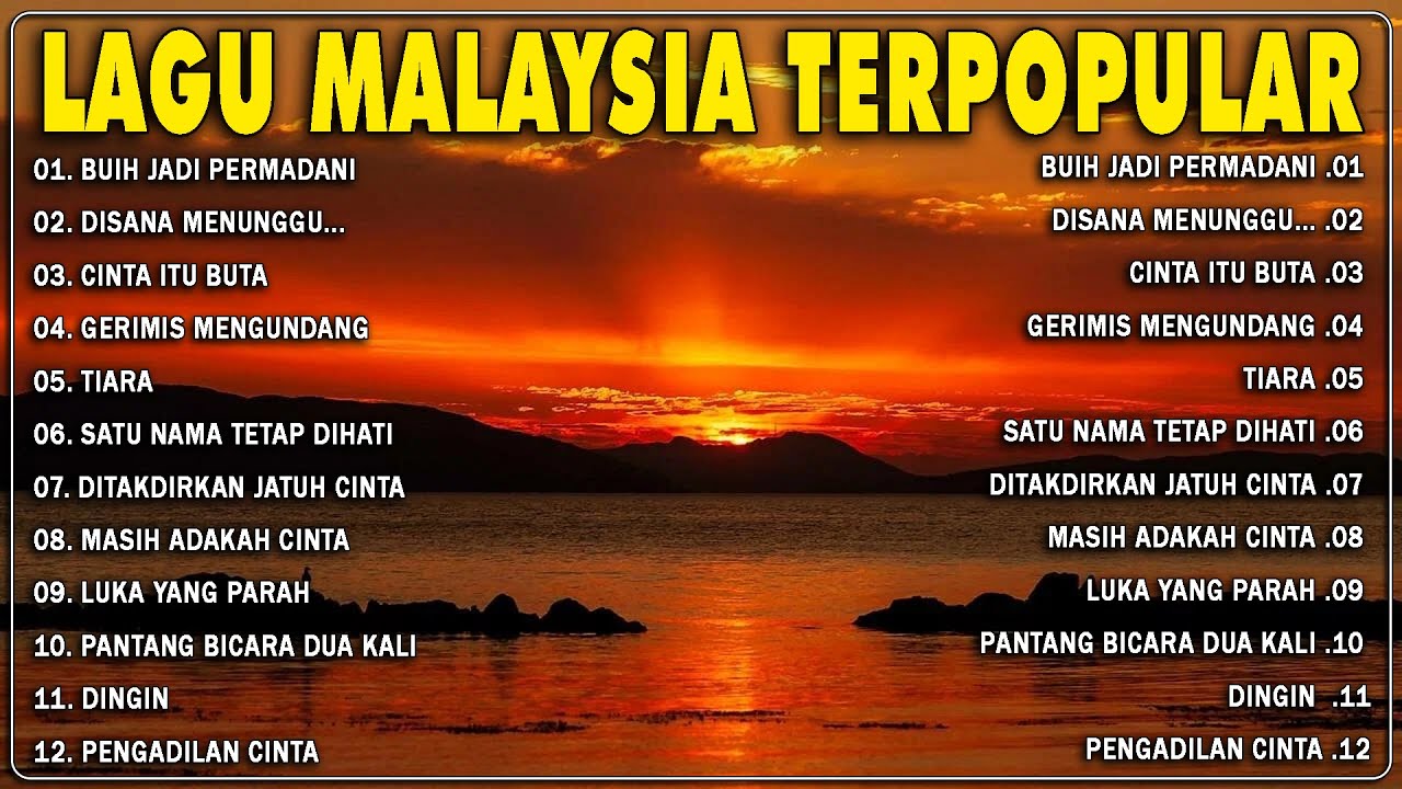 lagu malaysia menyentuh terbaik | lagu slow rock terbaik 90an | koleksi lagu kenangan terpopular🎼