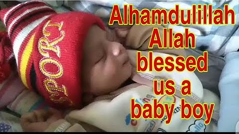 Alhamdulillah Allah blessed us a baby boy|saada loog always