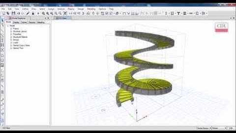 ETABS-Spiral Stair Modeling