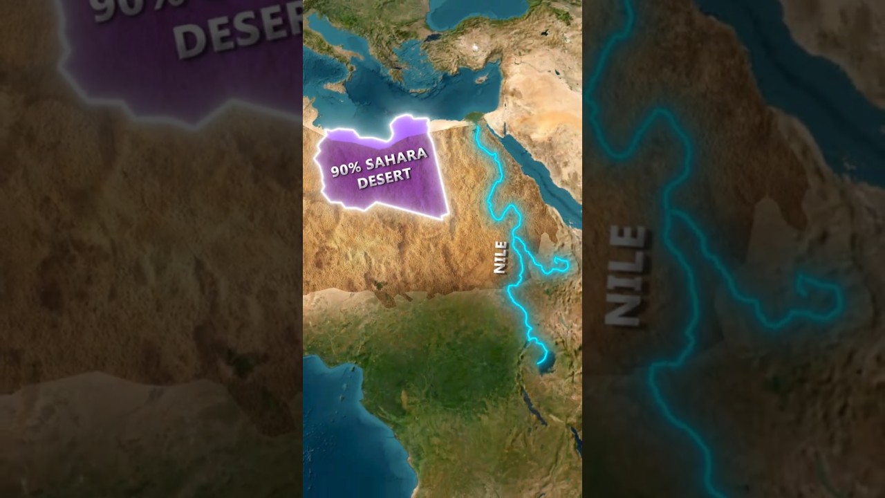 🇱🇾 Did You Know? 90% of Libya is EMPTY Desert! 🌍🔥GeographyFacts
