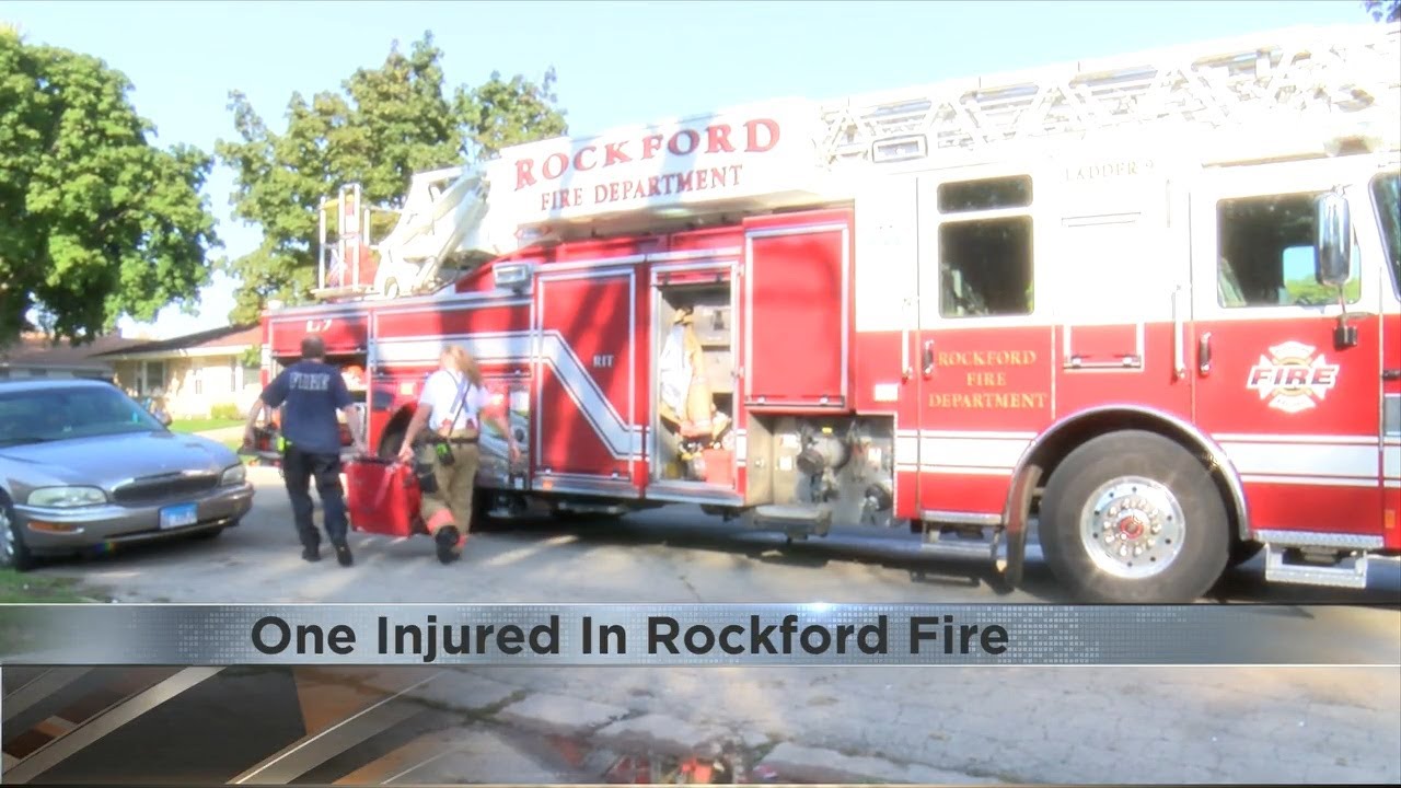 One injured in Rockford fire - YouTube