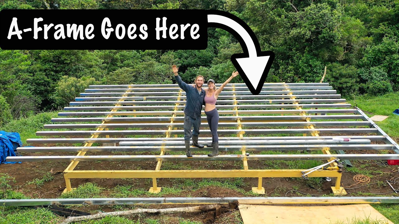 Elevated AFrame Platform is COMPLETE!!! // couple builds Aframe house