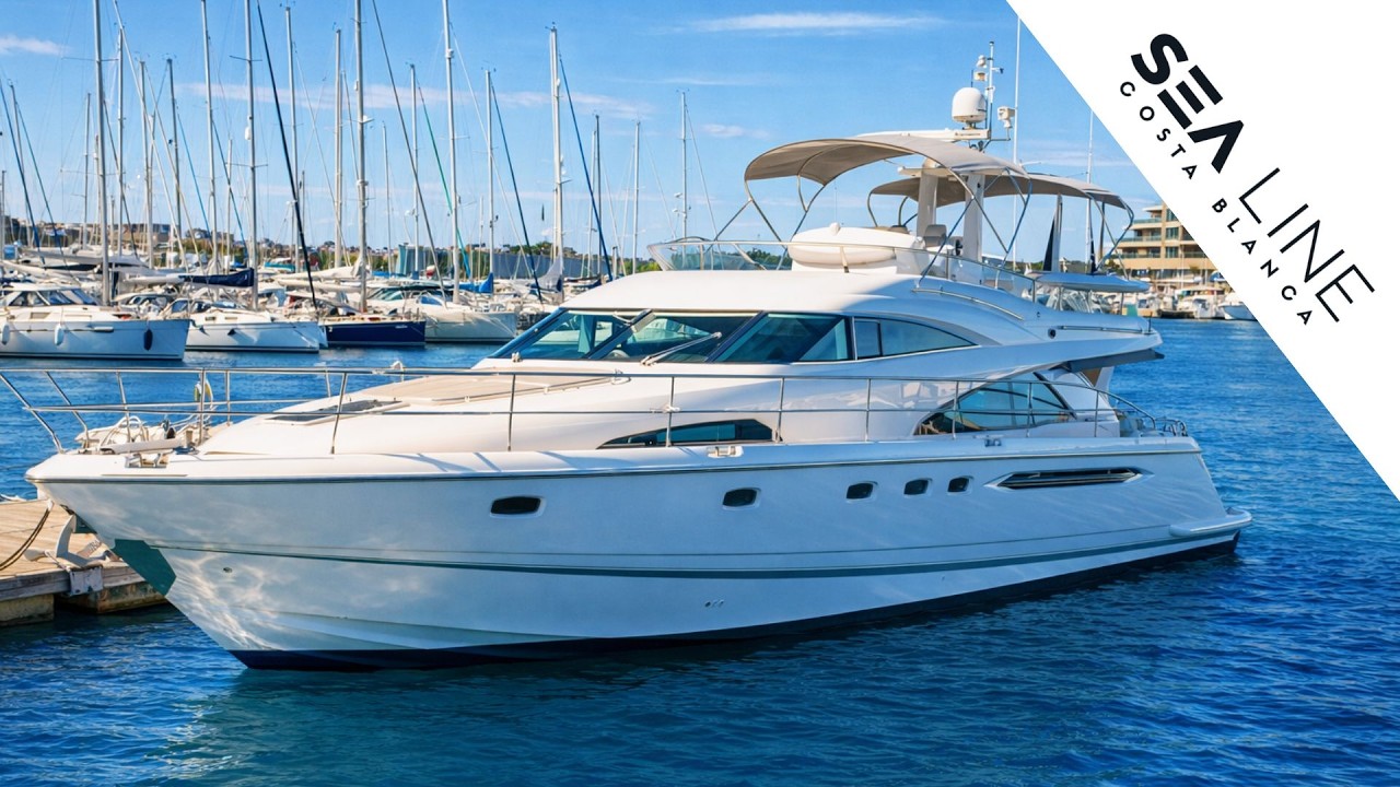 Pre-Owned Fairline Squadron 58  available for sale @ Sea Line Costa Blanca in Torrevieja.