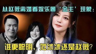 从赵薇离婚看娱乐圈‘金主’现象：谁更聪明，范冰冰还是赵薇？