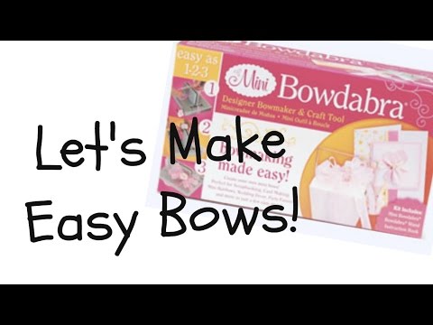 Video Tutorial - Learn how to make Loopy Gingham Dog Bows with Mini Bowdabra  bow maker tool Crafts material. Foll…