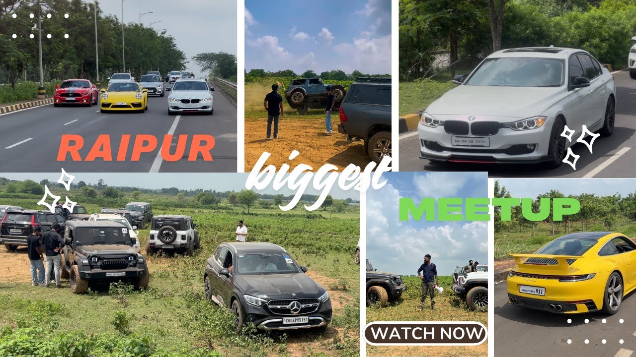 “Raipur Supercar Showdown – Speed, Power & Off-Road Thrill!”  79th INDEPENDENCE DAY 🇮🇳