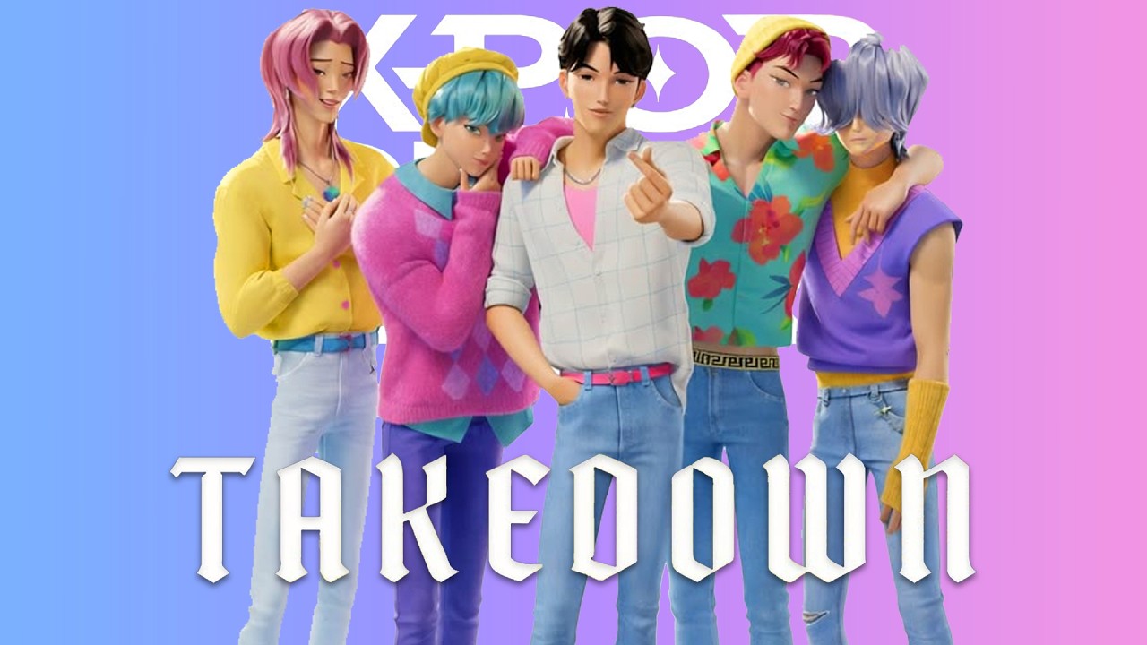 Huntrix VS Saja Boys Idol Star Showdown!  KPop Demon Hunters - TAKEDOWN (Official Music Cover)