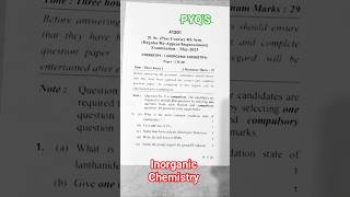 Bsc Pass course-4th Sem Inorganic Chemistry May-2023 PYQ'S and Important Questions#bsc#chemistrypage