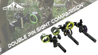 Double Pin Sight Comparison - Black Gold, HHA Sports, Spot Hogg