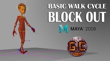 Let’s Animate! - Blocking out a basic walk cycle using Maya