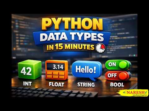 Python Data Types in 15 Minutes int float string bool Python for Beginners AI Jobs 2026