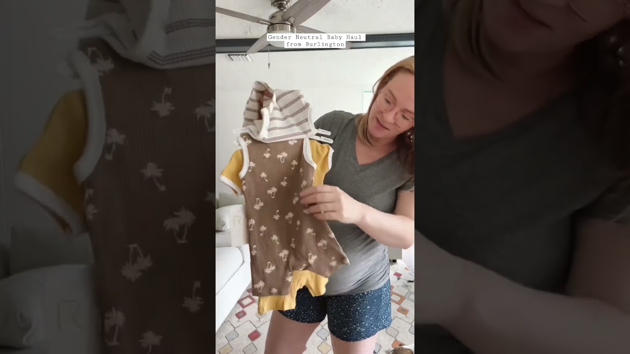 Gender Neutral Baby clothes haul from Burlington 