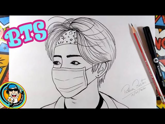 Como desenhar o Suga - versão kawaii desu nee!!