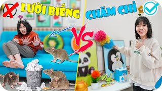 Chị Gái Chăm Chỉ VS Em Gái Lười Biếng ♥ Minh Khoa TV