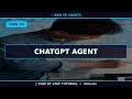🔥 Chatgpt Agent (2025) | 60 Sec Guide #Shorts