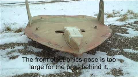 RCDOX 2010 NEURON SNOWFLAKE second flights RC plane