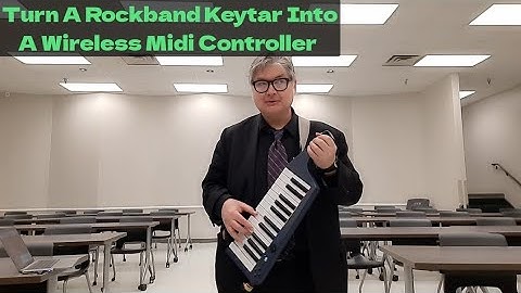 Turn A Rockband Keytar Into A Wireless Midi Controller