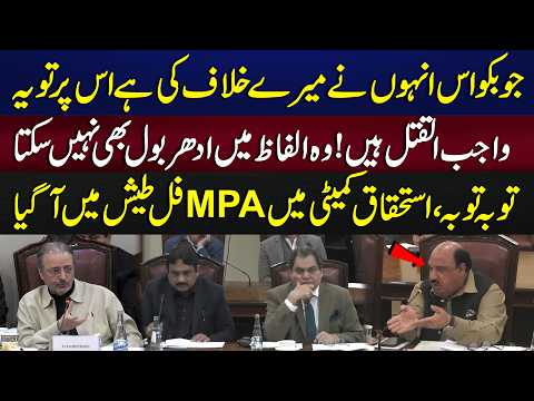 “Wajib-ul-Qatl Hain!” MPA Ka Istihqaq Committee Mein Sakht Radd-e-Amal