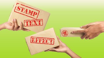 Photoshop CS6 Rubber Stamp Effect