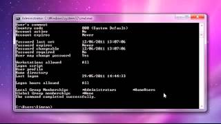 Crack Administrator Password using CMD