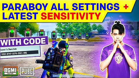 (2022) - NV PARABOY New 1.9 Sensitivity Code/Paraboy Control code Pubg/Bgmi & 1.9 Sensitivity