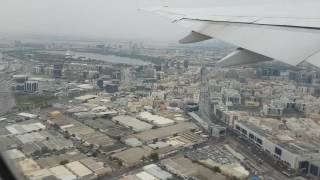 Emirates Airline: Boeing 777-300ER take off from Dubai Airport 05.24.16