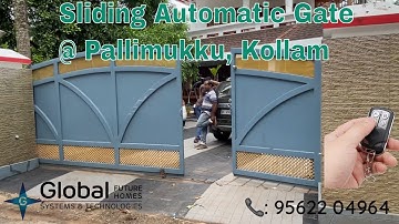 Automatic Sliding Gate Opener installed @ Pallimukku, Kollam| Automatic Remote Gate | 📞9562204964