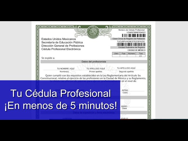 ⚠️Tutorial. Cómo tramitar mi cédula profesional ¡EN MENOS DE 5 MINUTOS! ✓  ONLINE - YouTube
