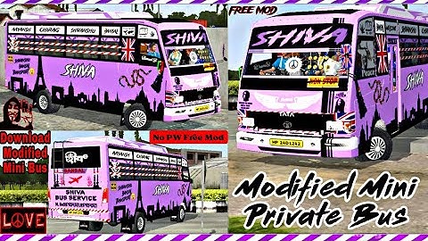 Modified Mini Private Bus Mod For bussid Download Mini Shiva Private Bus Livery Nepali Mini Bus Mod