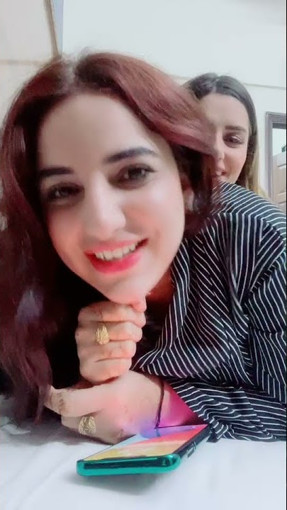 Hareem Shah In Full Jolly sexy mood on bed With Khattak While shooting a Video incredible #Shorts