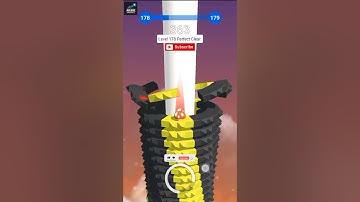 Stack Ball 🔥 Level 178 Perfect Clear in One Go 😱 | Insane Speed Run! #gaming #stackball #games