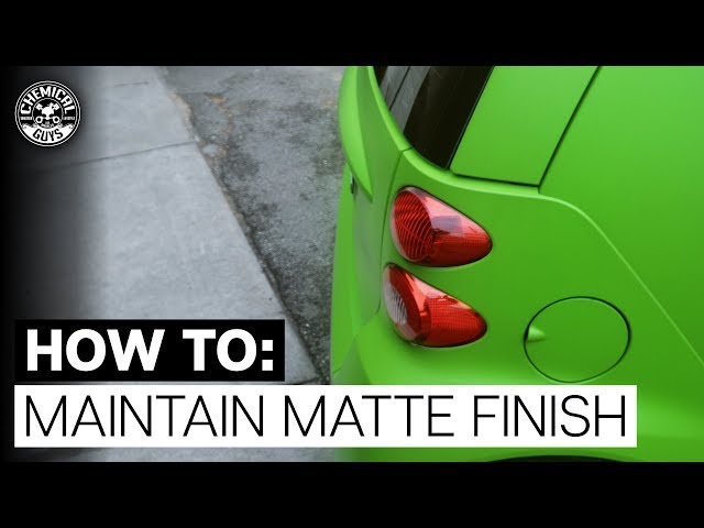 Maintaining a Car's Matte Finish Is Easier Than You Think