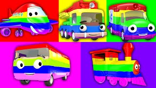 Finger Family Vehicles: Kids Songs to Learn Colors