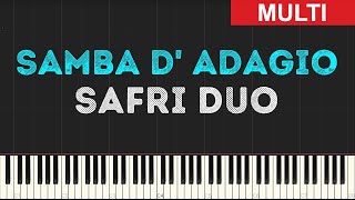 Safri Duo - Samba D Adagio (Instrumental Tutorial) [Synthesia]