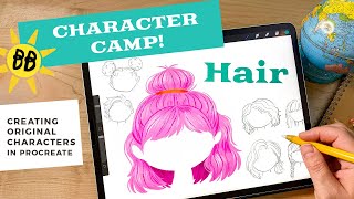 Procreate Character Camp! // How to Draw Hair