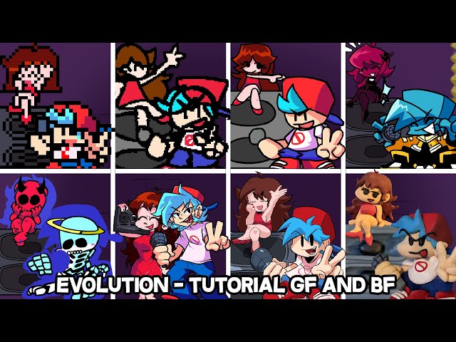 but evolution with 9 Mods Difference In Skin and Song Tutorial - Friday Night Funkin [FNF MODS] class=