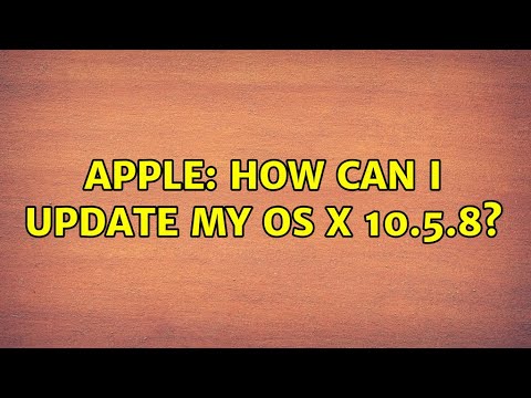 Video: Posso aggiornare il mio Mac OS X 10.5 8?