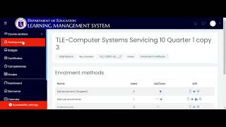LMS (Creating Self-Enrolment Key)