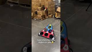 It’s in every single time. #shorts #warehouse #funnyvideo #trending #genz #backyardgames