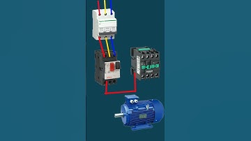 🔥Three phase motor safety connection #contactor #mcb  #mpcb ||#threephase