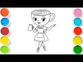 Ballerina Cappuccina Drawing, Painting &amp; Coloring For Kids and Toddlers_ Child Art